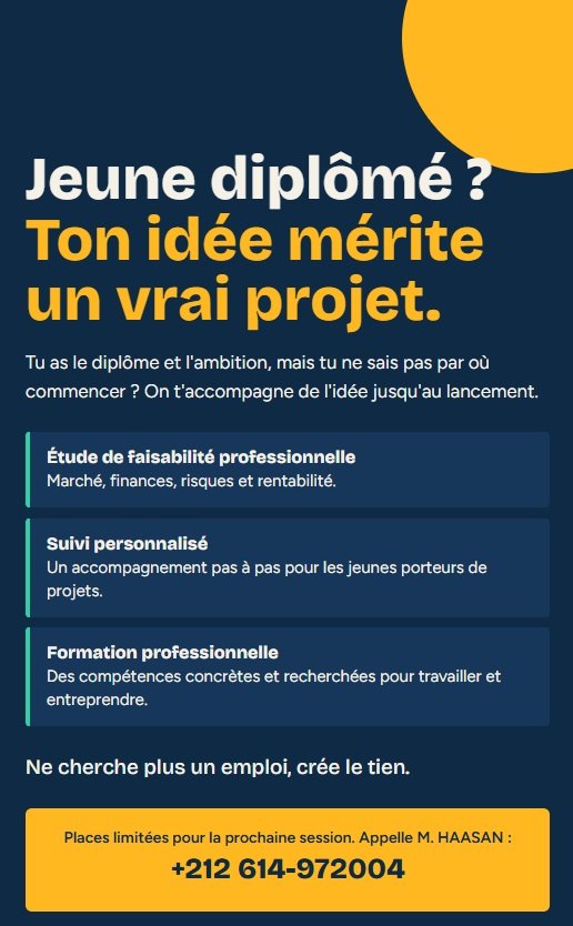 Affiche jeunes diplômés